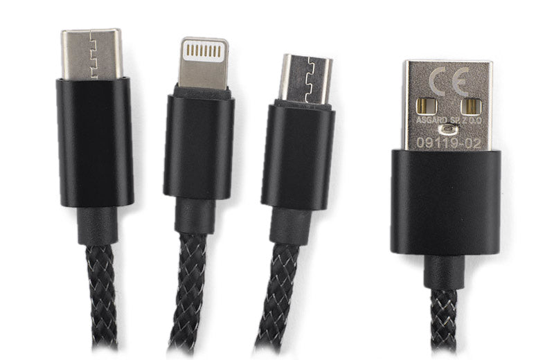 Kabel USB 3 w 1 LUX