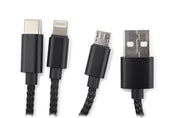 Kabel USB 3 w 1 LUX