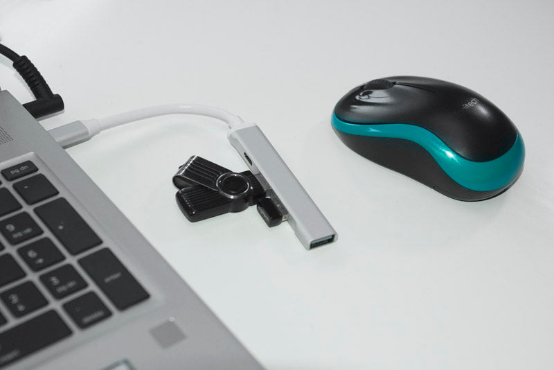 Rozdzielacz HUB USB z kablem typ C - ROSKO
