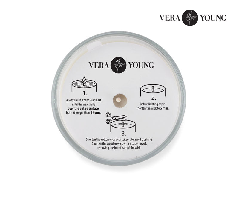 Świeca sojowa 170g - Lemongrass & Ginger - VERA YOUNG