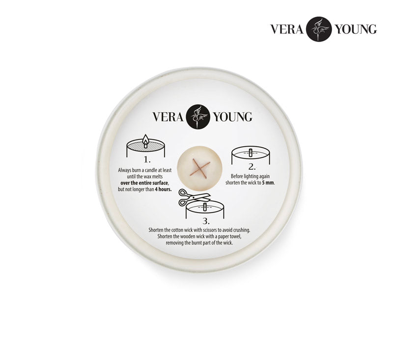 Świeca sojowa 220g - Library - VERA YOUNG