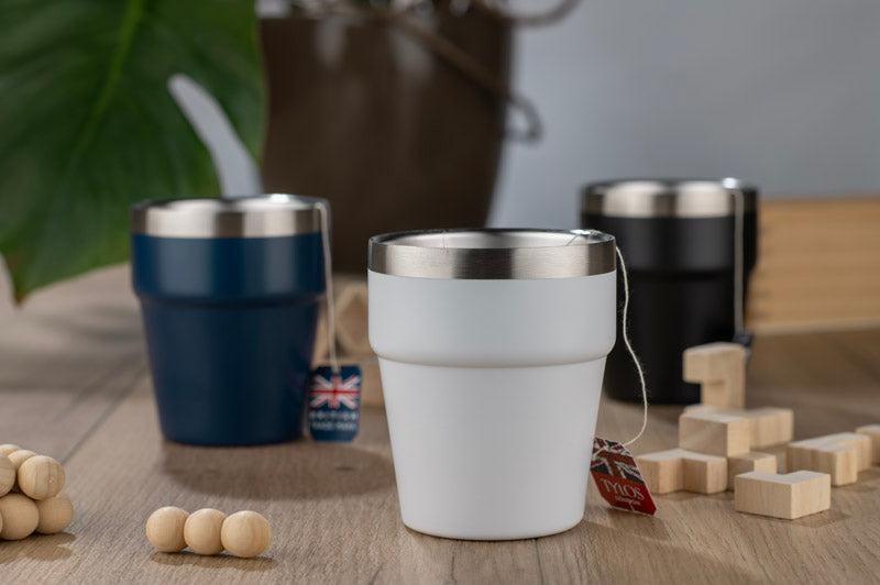 Kubek z recyklingowanej stali nierdzewnej MAKEL 300 ml