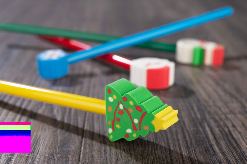 OŁÓWEK z gumką CHRISTMAS - Choinka