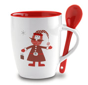 Kubek z łyżeczką 250ml CLAUS