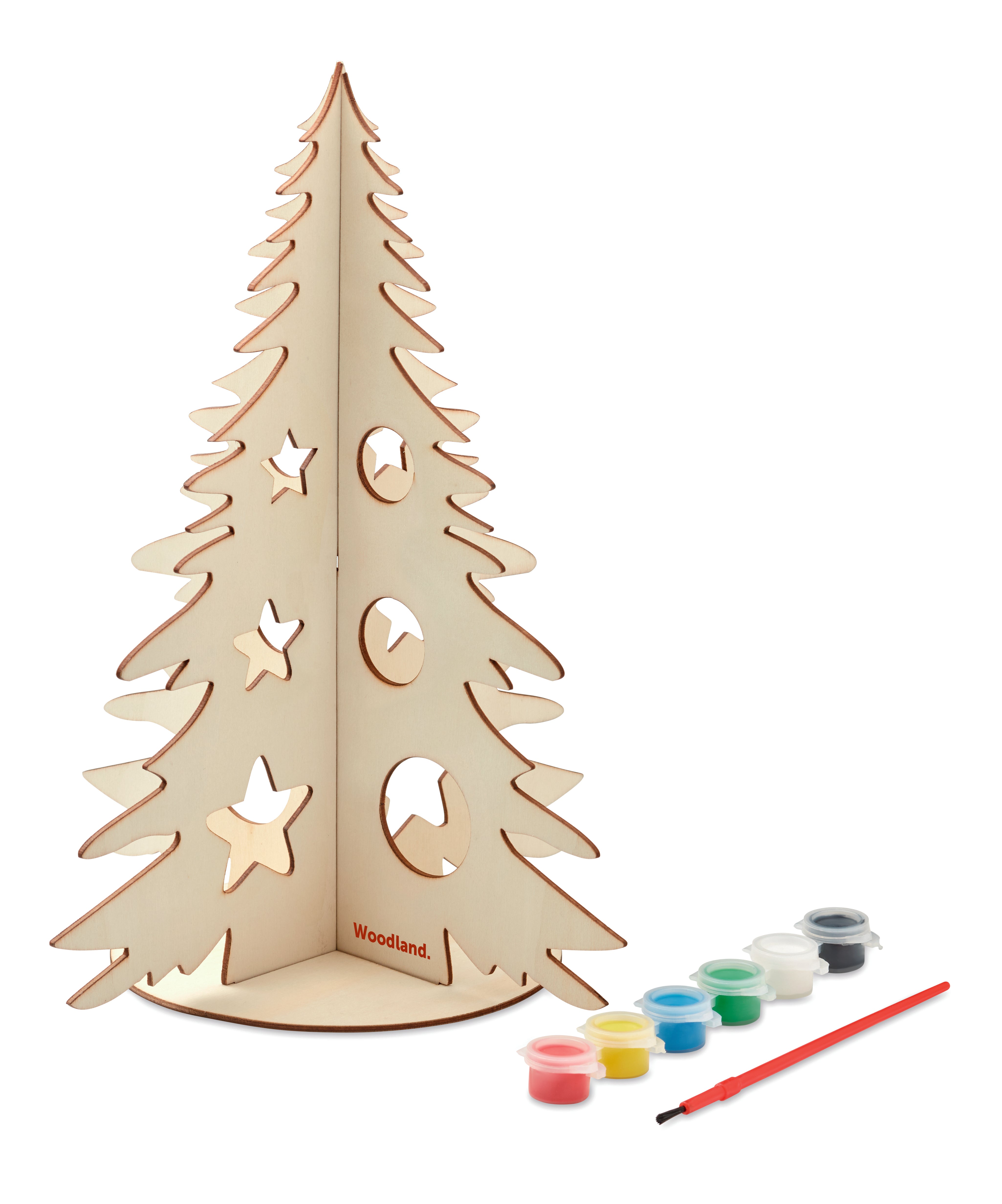 Drewniana choinka DIY TREE AND PAINT