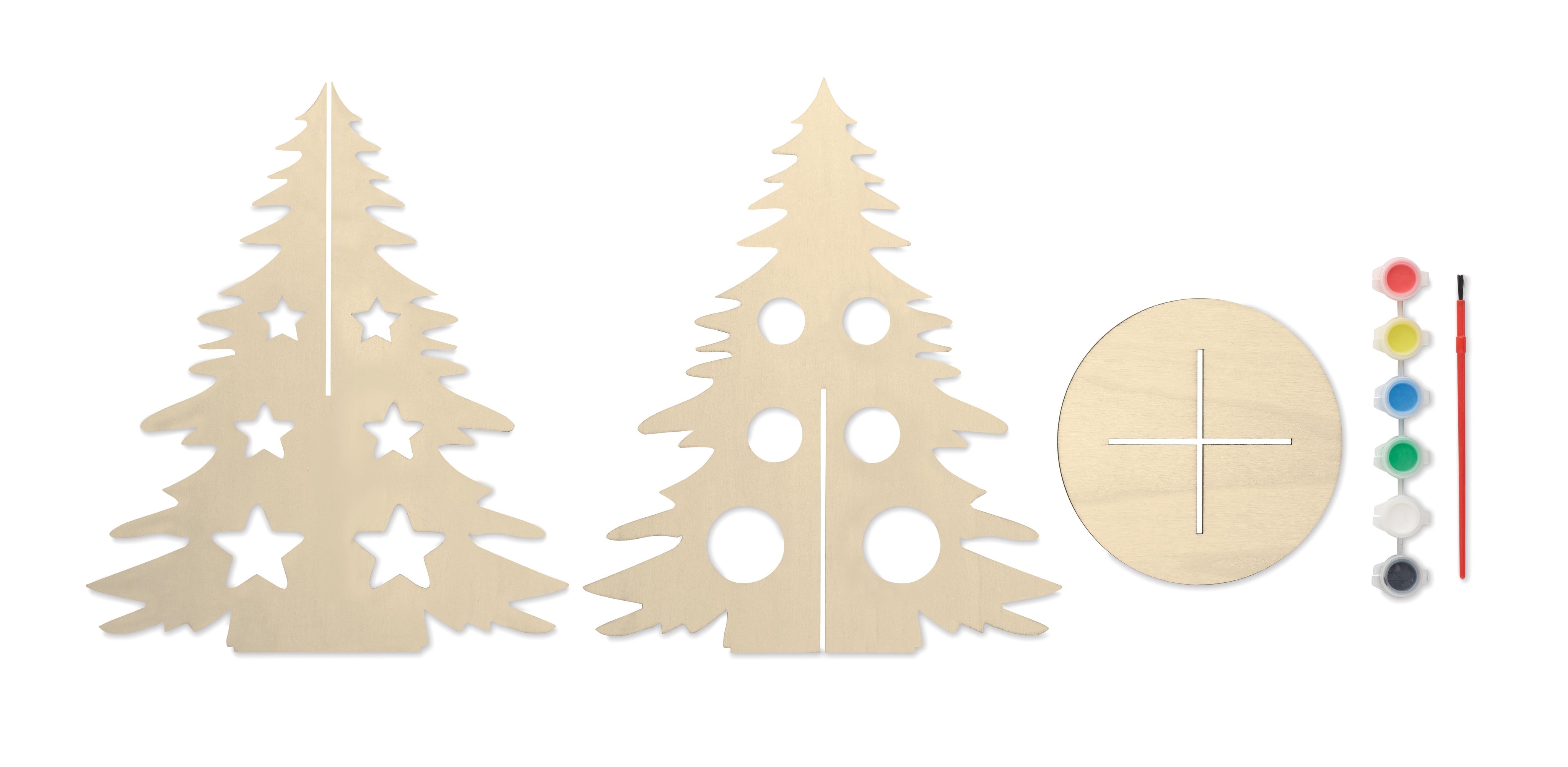 Drewniana choinka DIY TREE AND PAINT
