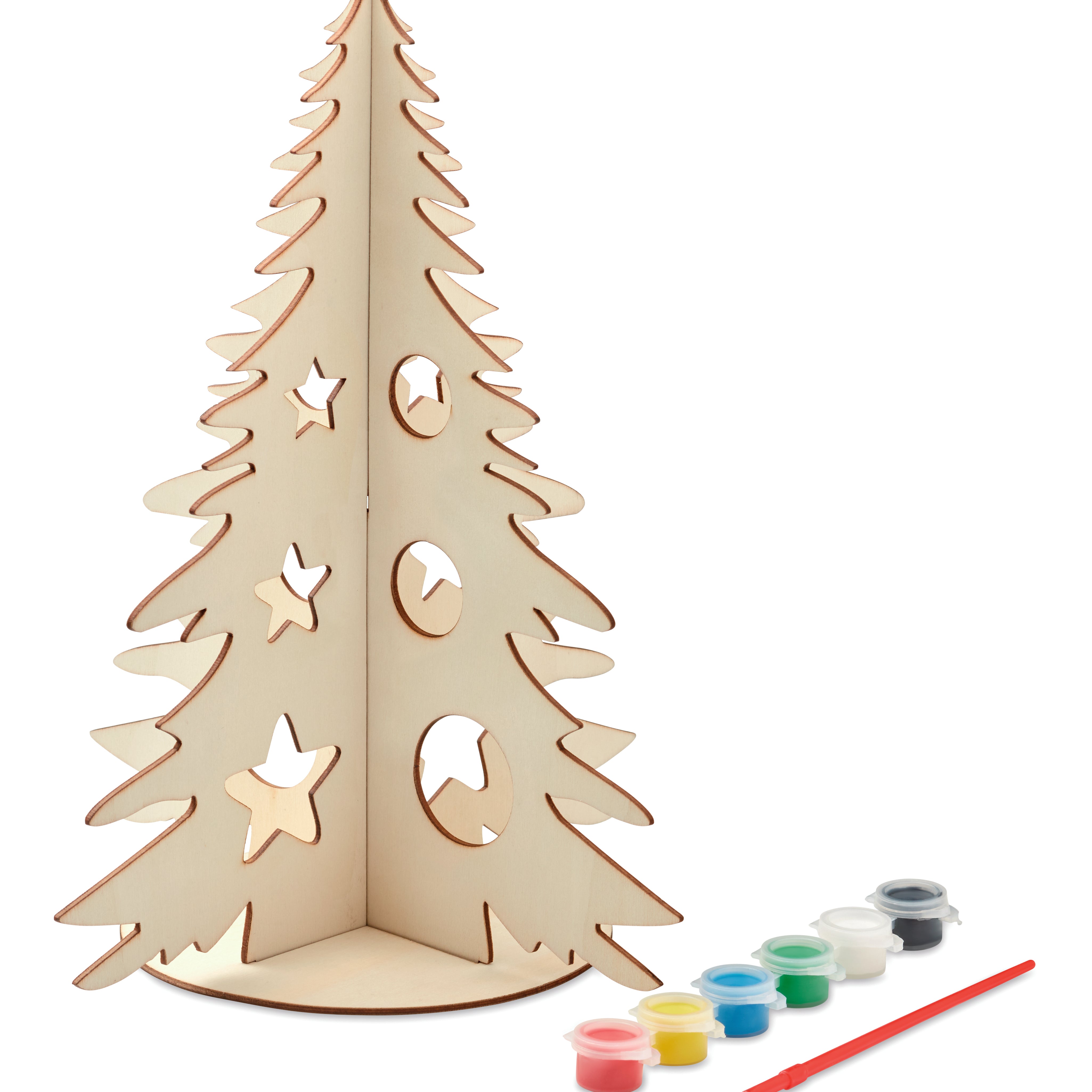Drewniana choinka DIY TREE AND PAINT