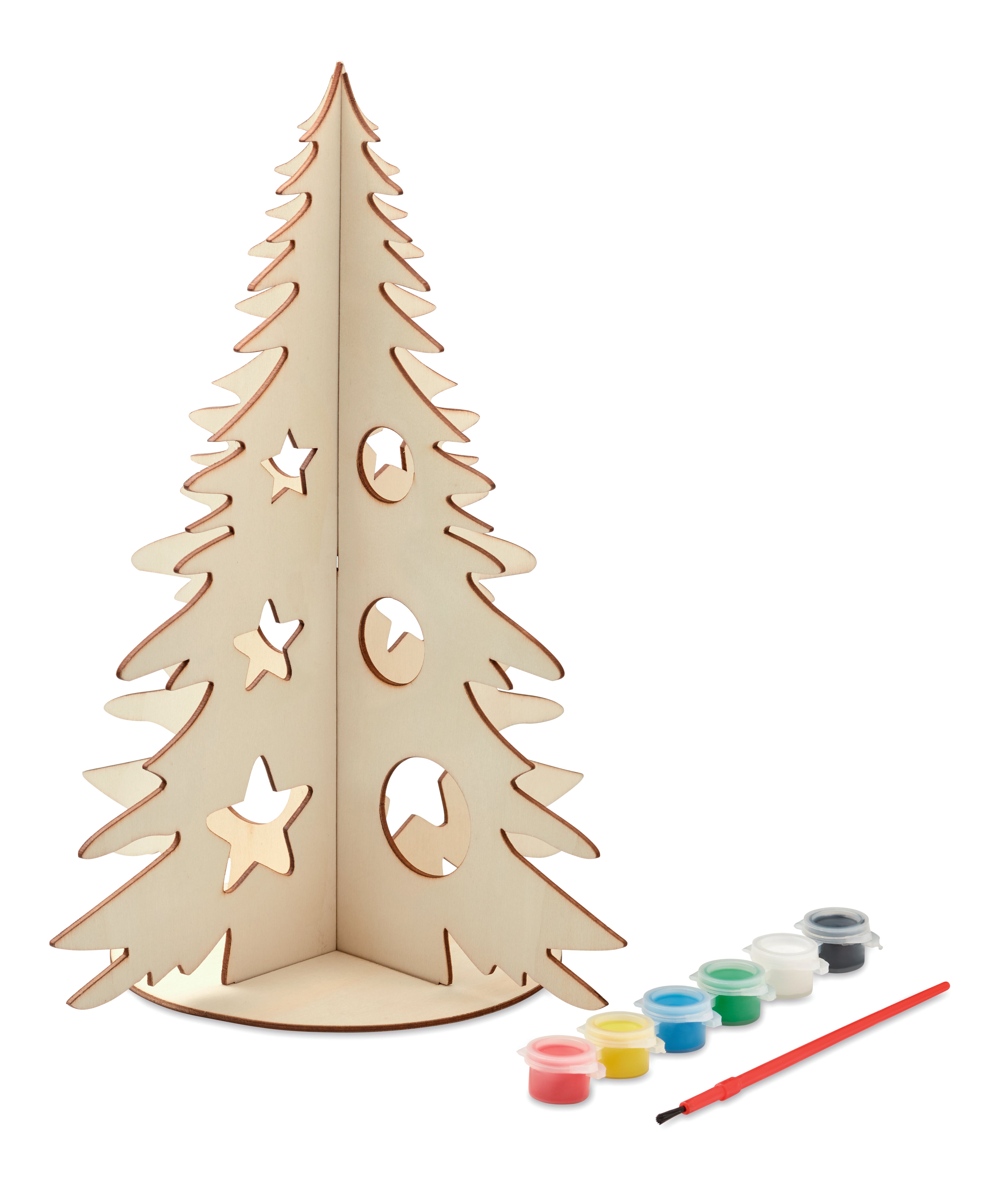 Drewniana choinka DIY TREE AND PAINT
