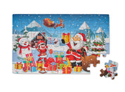 Świąteczne, drewniane puzzle PAZURU