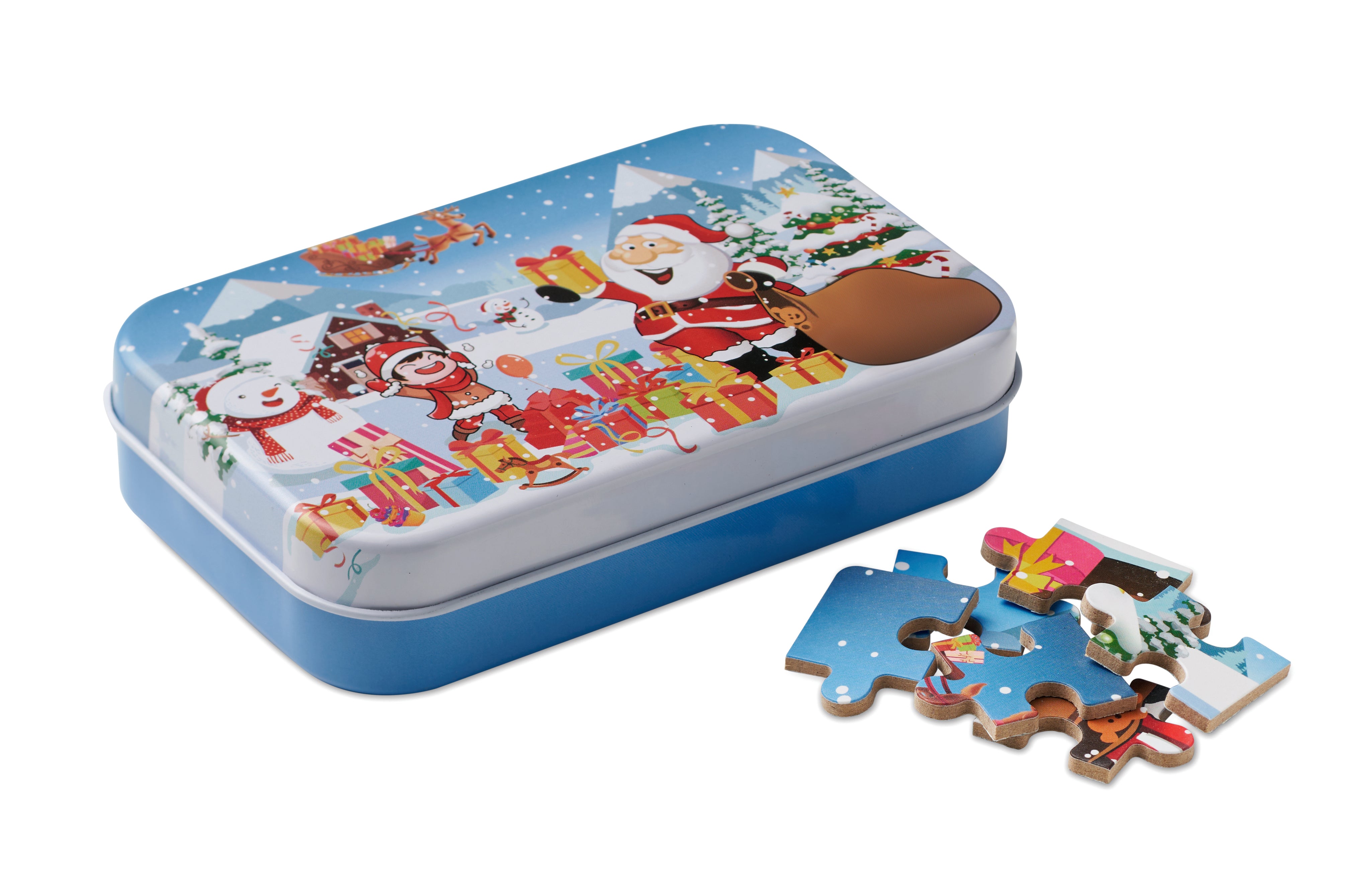 Świąteczne, drewniane puzzle PAZURU