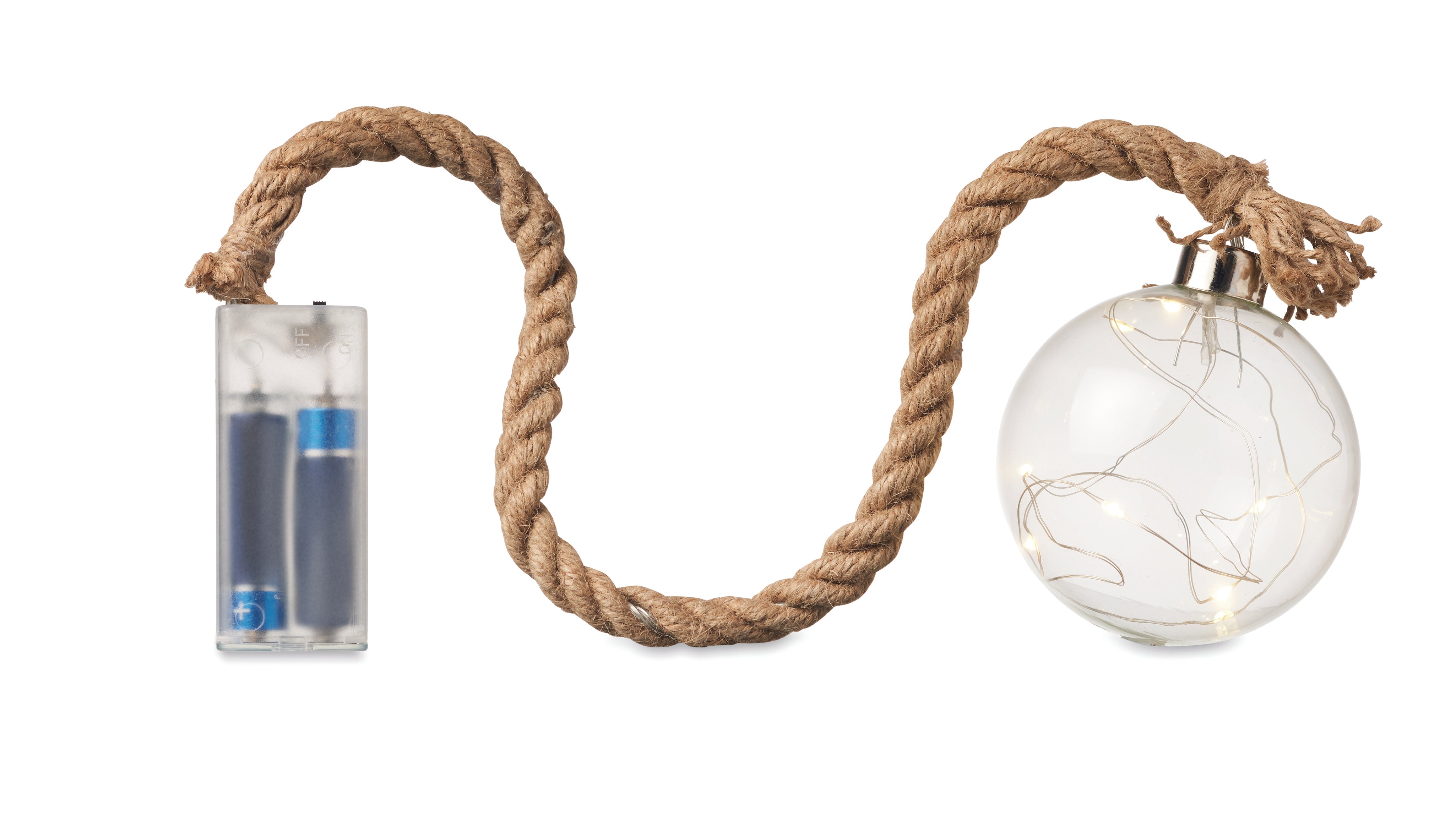 Szklana bombka lampka LED BAUBLI