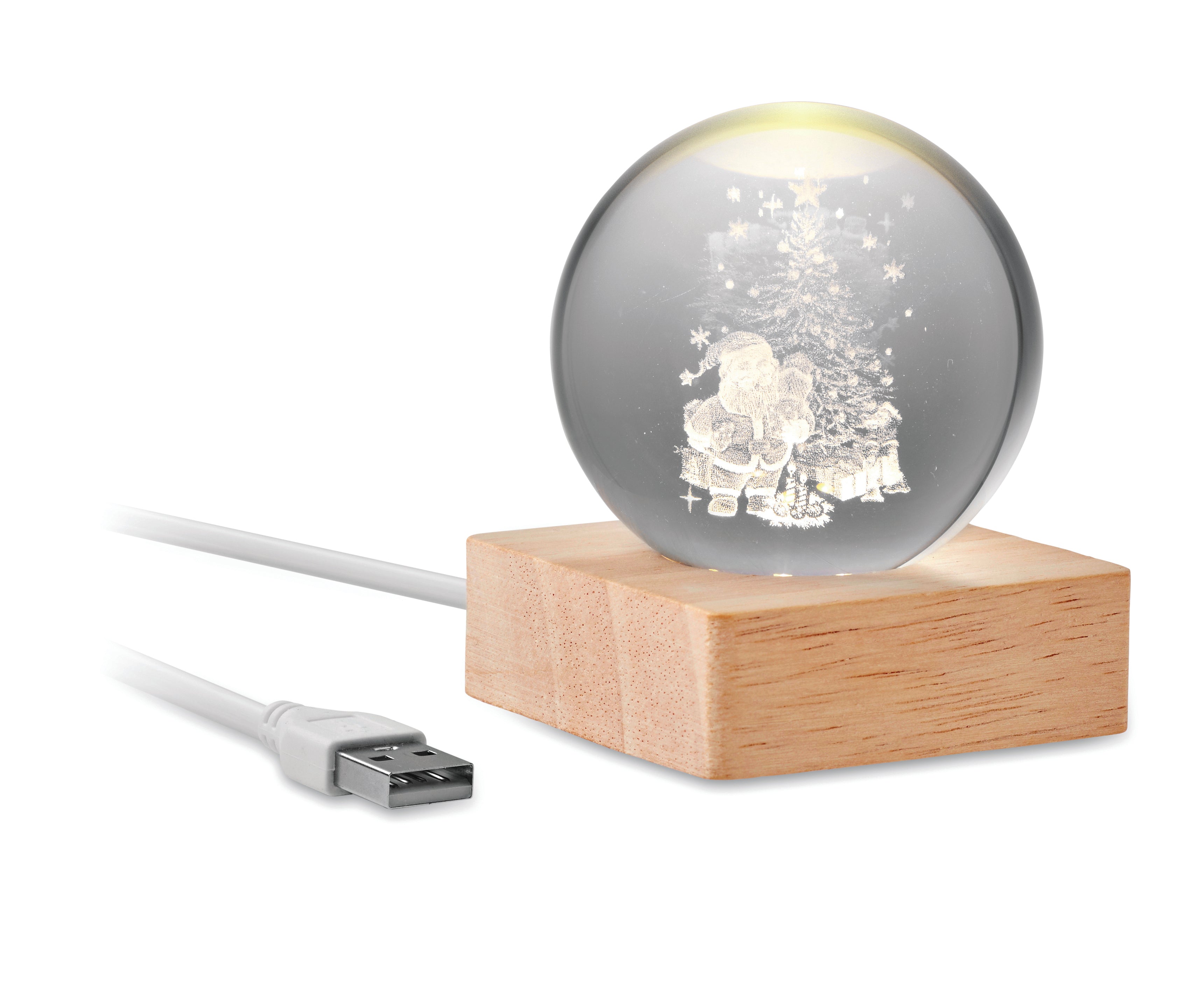 Świąteczna owa kula LED SANTA LIGHT