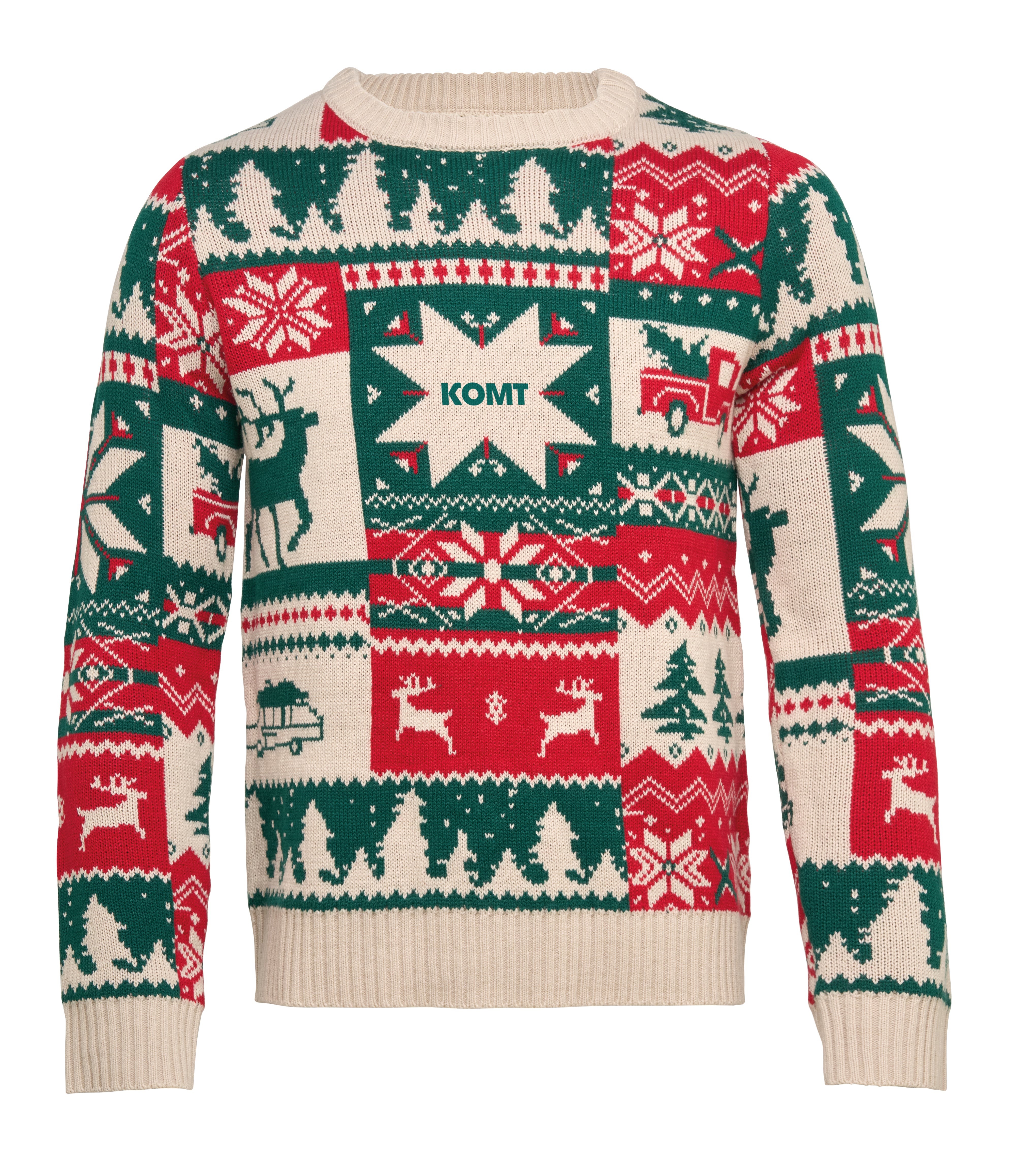Świąteczny sweter z dzianiny S-M SHIMIS