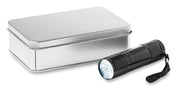 Metalowa latarka z 9 LED LED PLUS