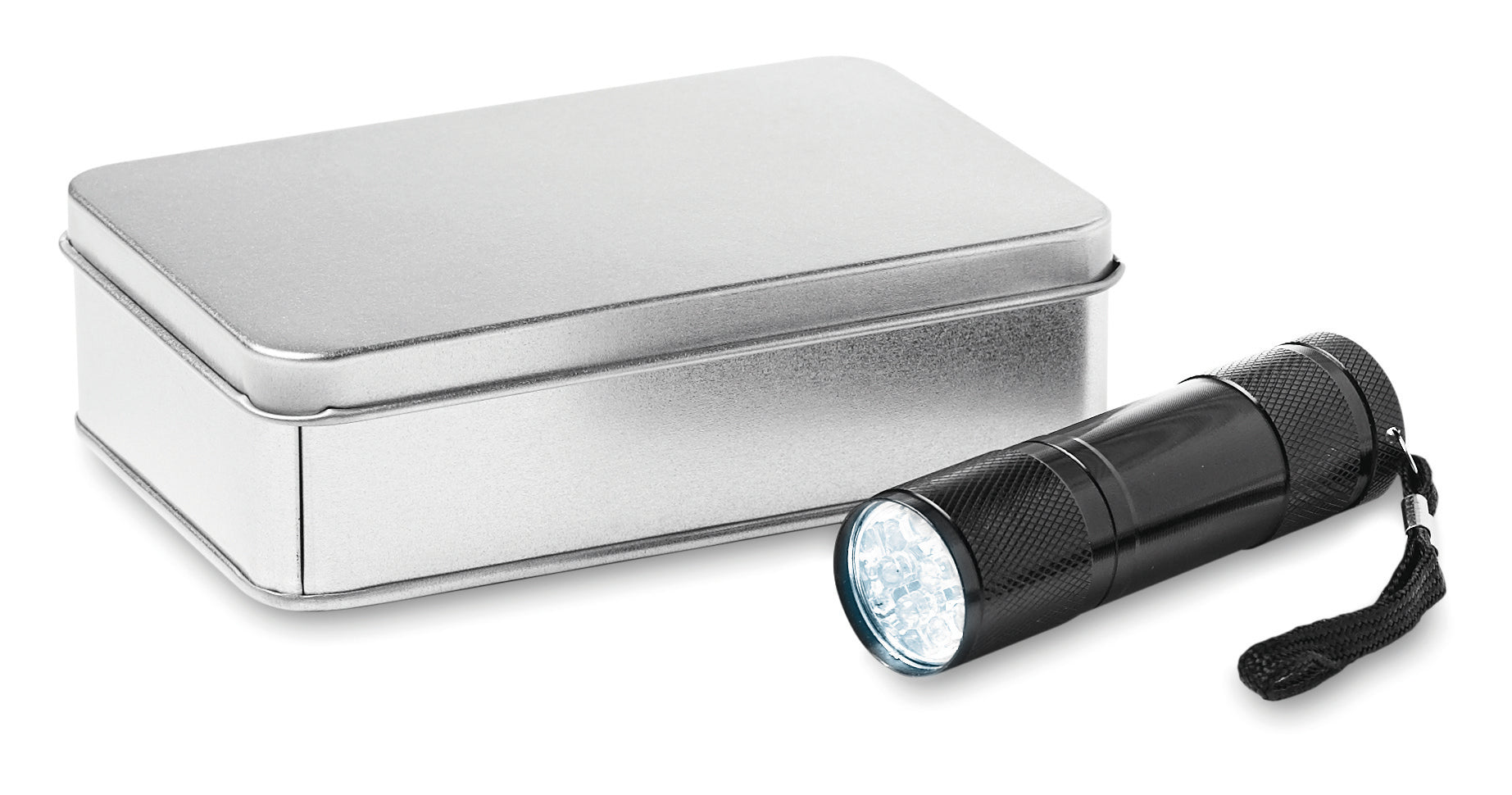 Metalowa latarka z 9 LED LED PLUS