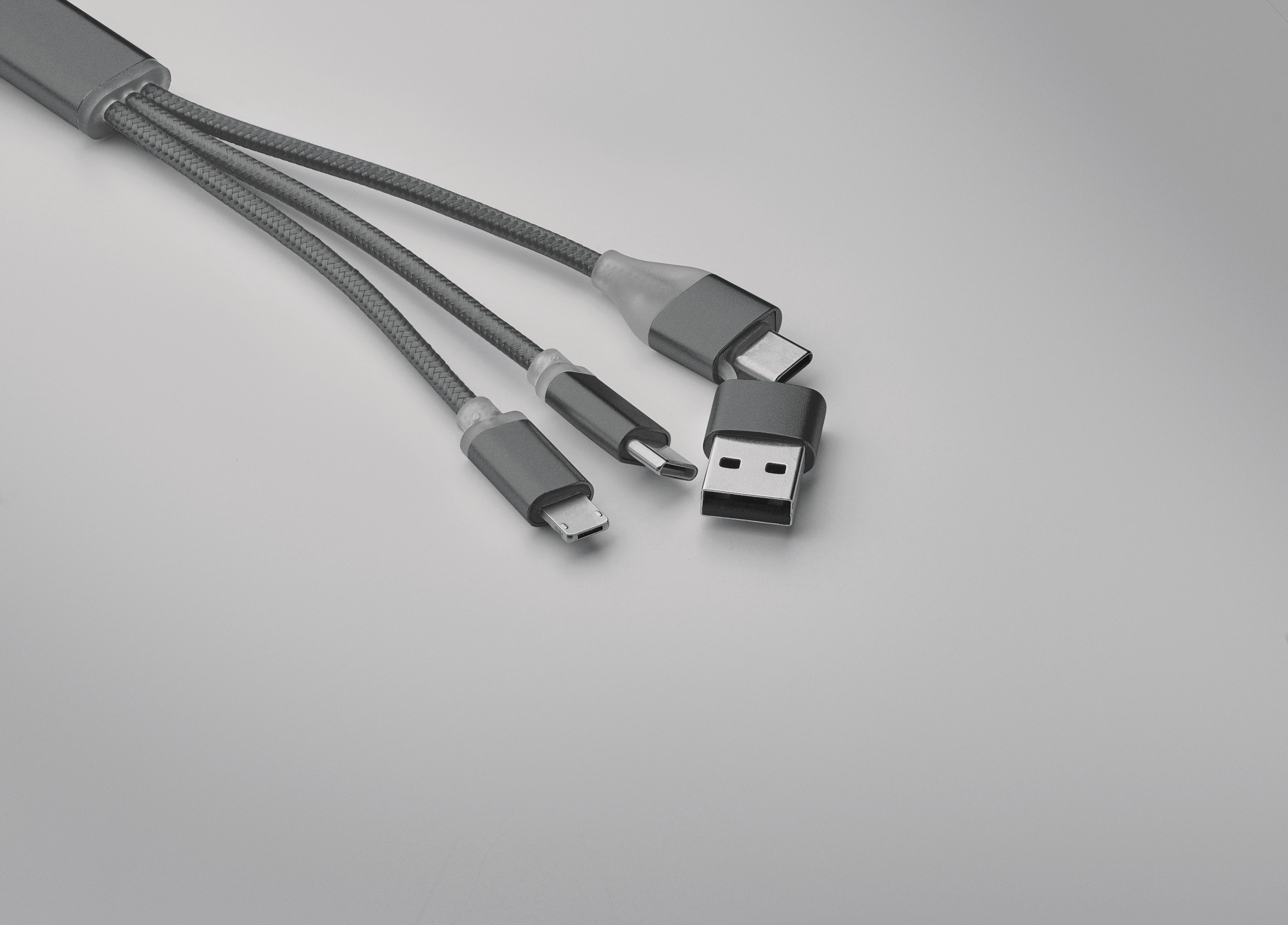 Kabel ładujący 4 w 1 typu C BLUE