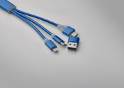 Kabel ładujący 4 w 1 typu C BLUE