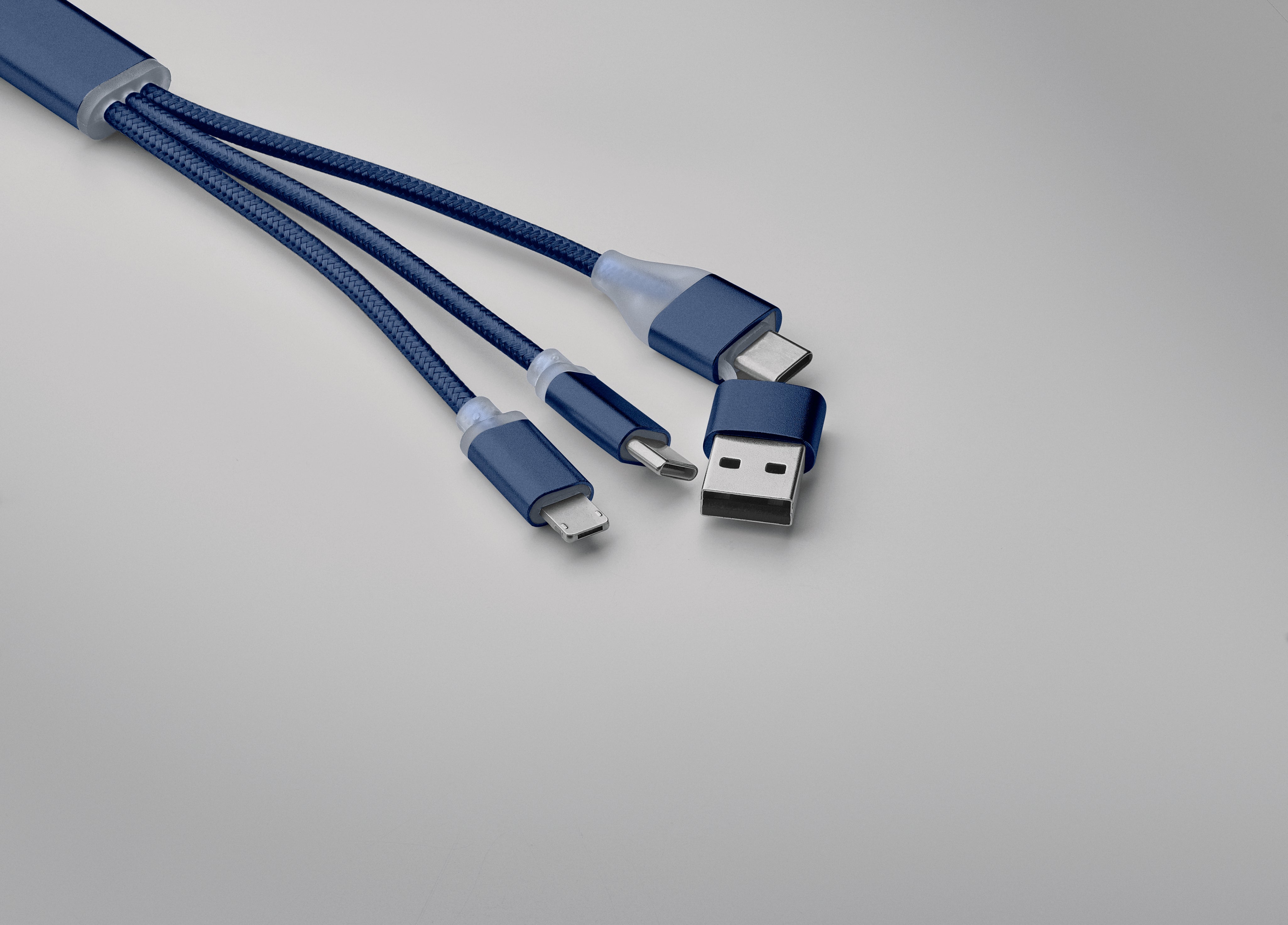 Kabel ładujący 4 w 1 typu C BLUE