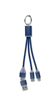 Kabel ładujący 4 w 1 typu C BLUE