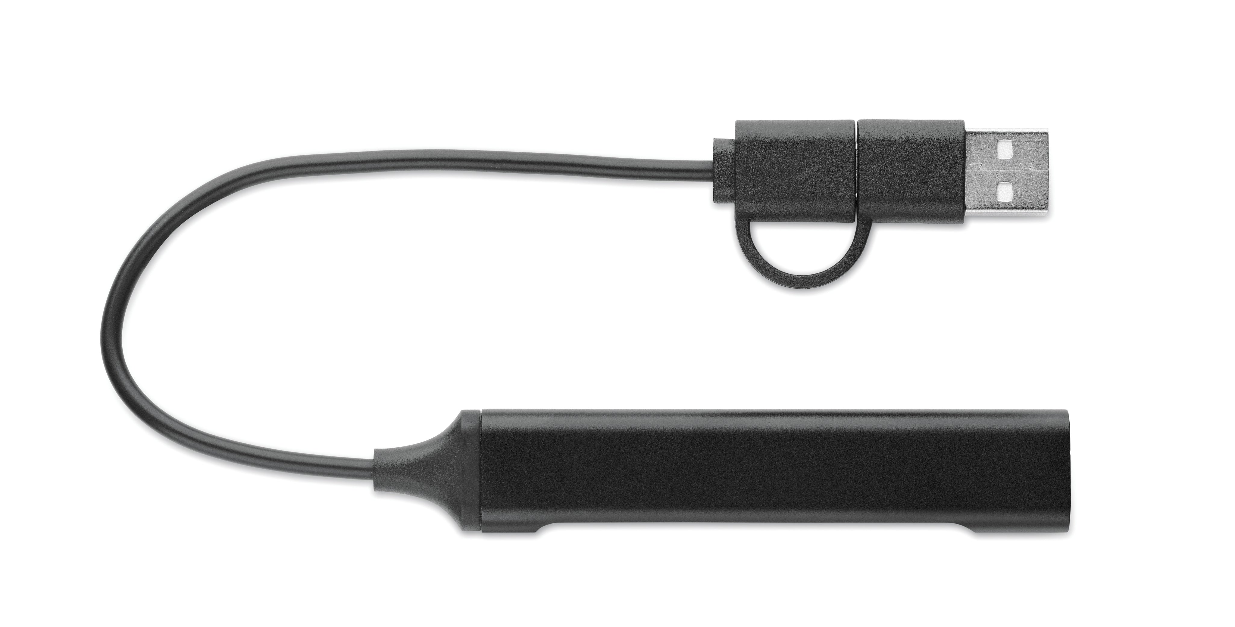 Hub USB z 4 portami 19 cm CURRENT