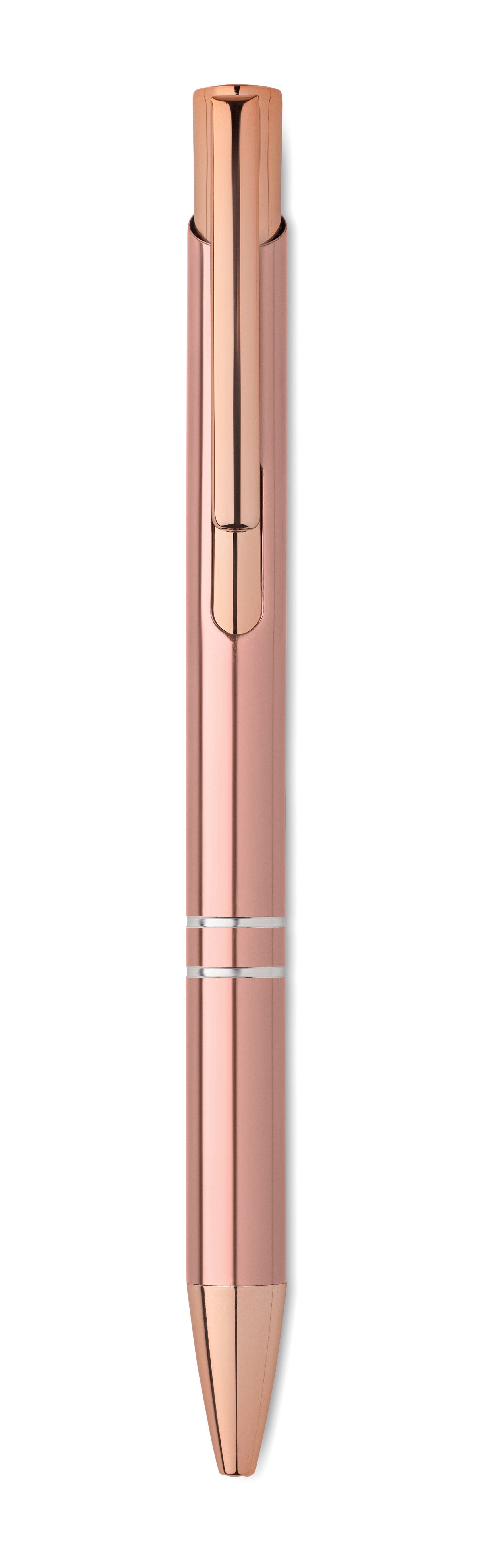 Długopis aluminiowy z rec. BERN ROSE