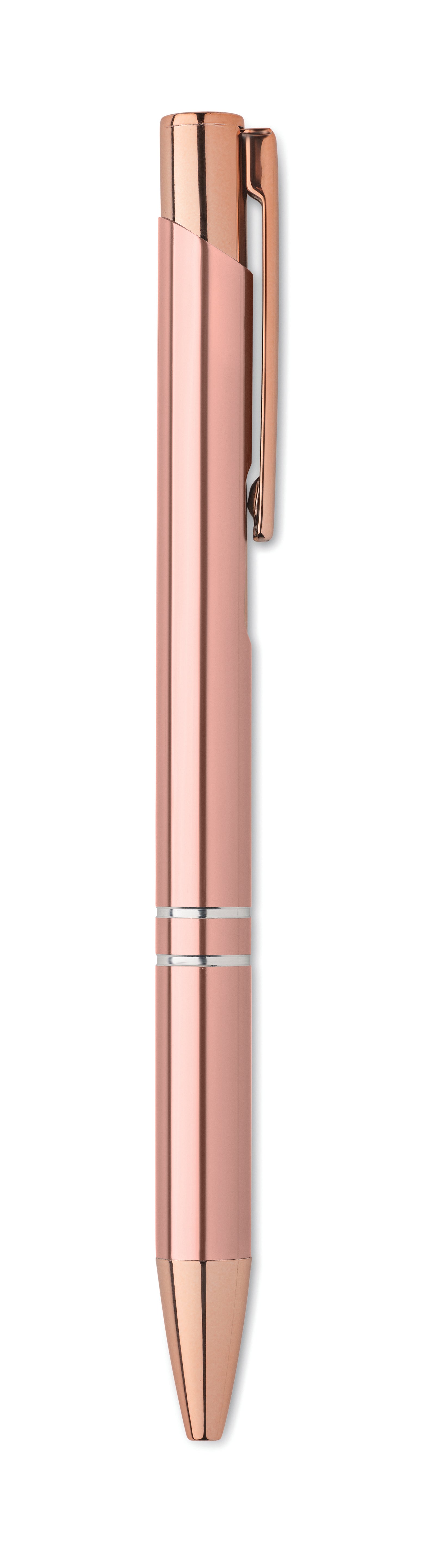 Długopis aluminiowy z rec. BERN ROSE