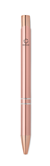 Długopis aluminiowy z rec. BERN ROSE