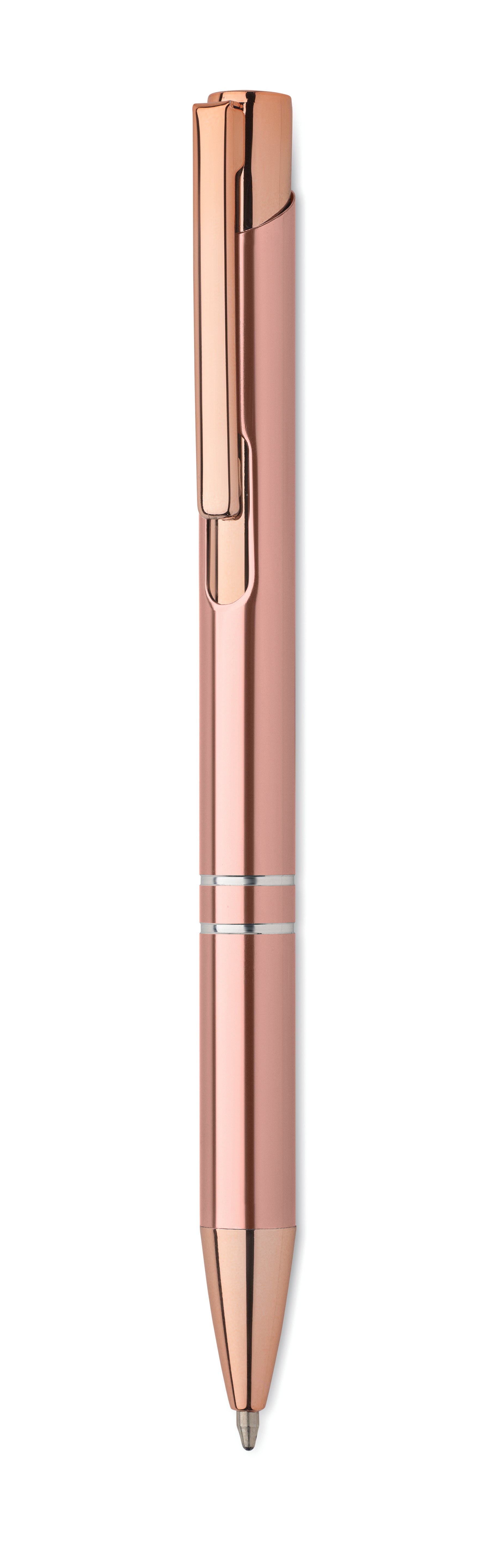 Długopis aluminiowy z rec. BERN ROSE