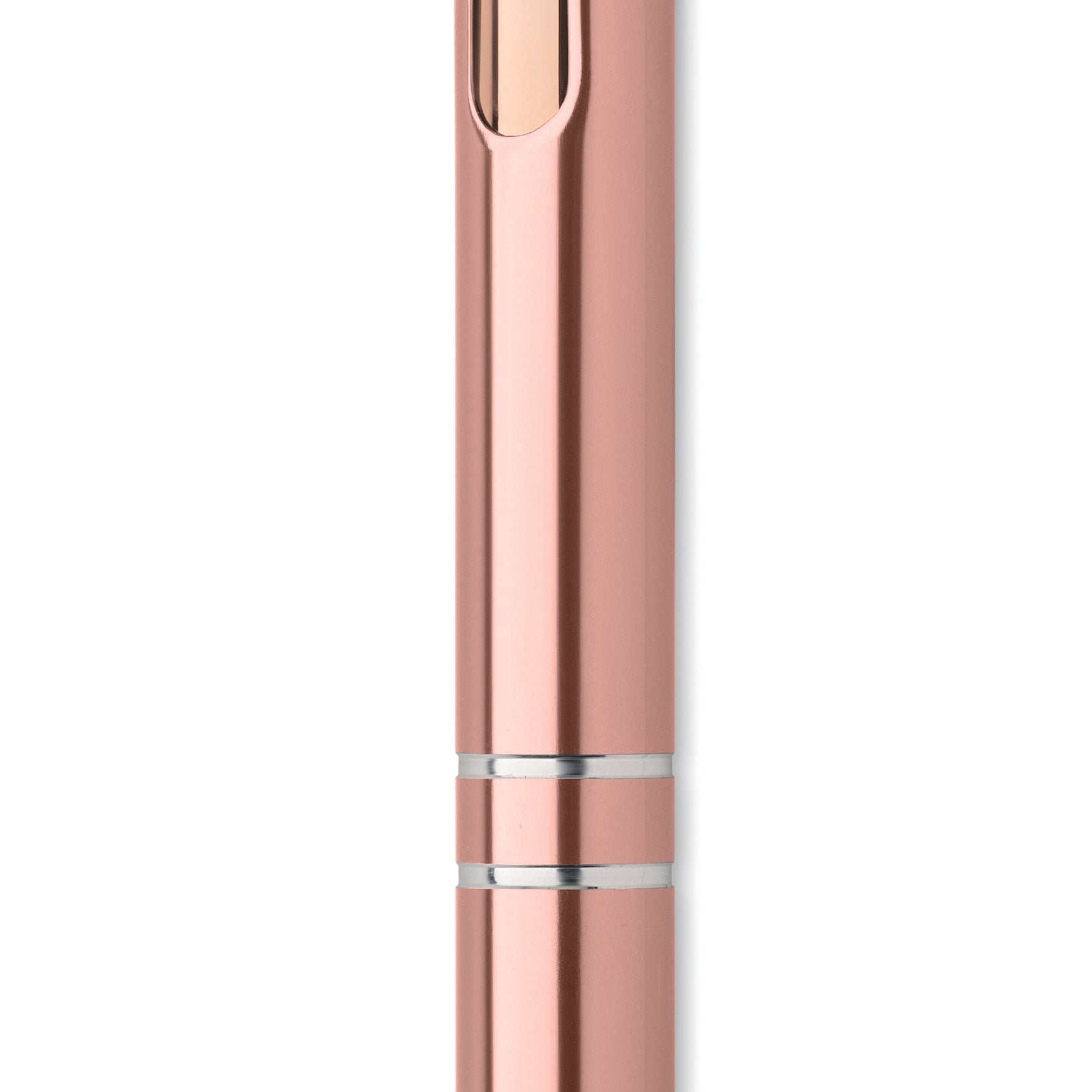 Długopis aluminiowy z rec. BERN ROSE