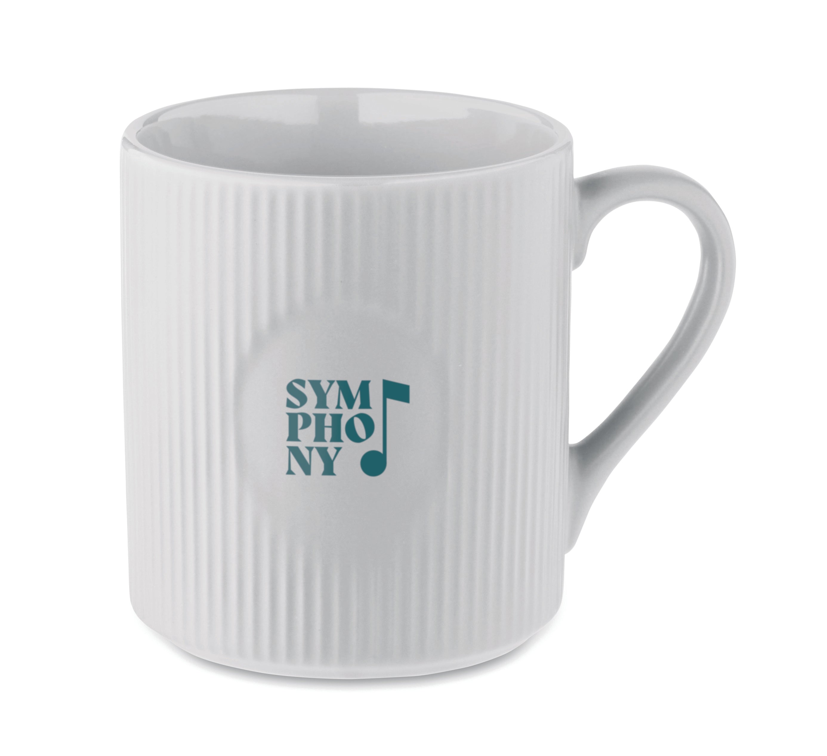 Kubek ceramiczny w prążki 340 m RIBMUG
