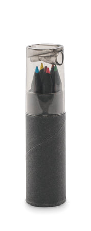 6 czarnych kredek NEGRO
