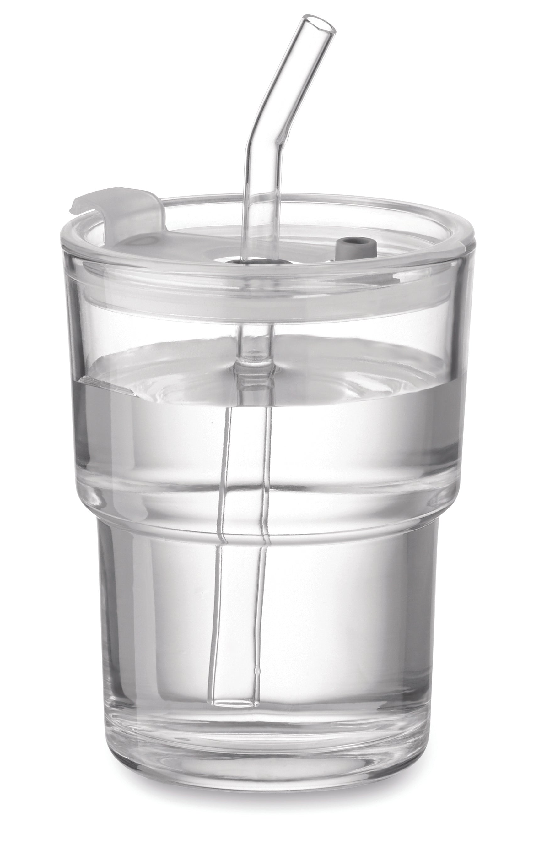 Szklany kubek ze słomką 400ml SIP