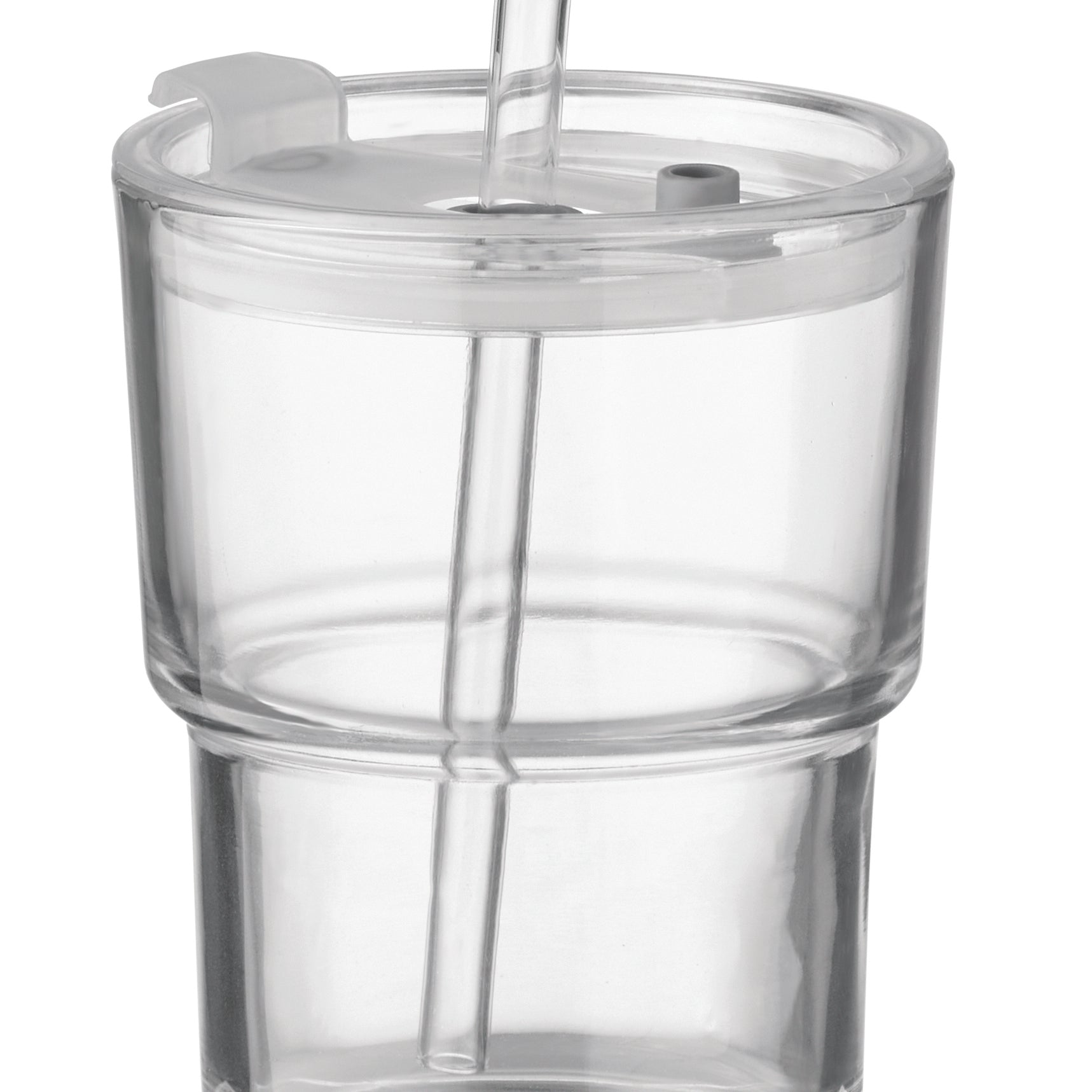 Szklany kubek ze słomką 400ml SIP
