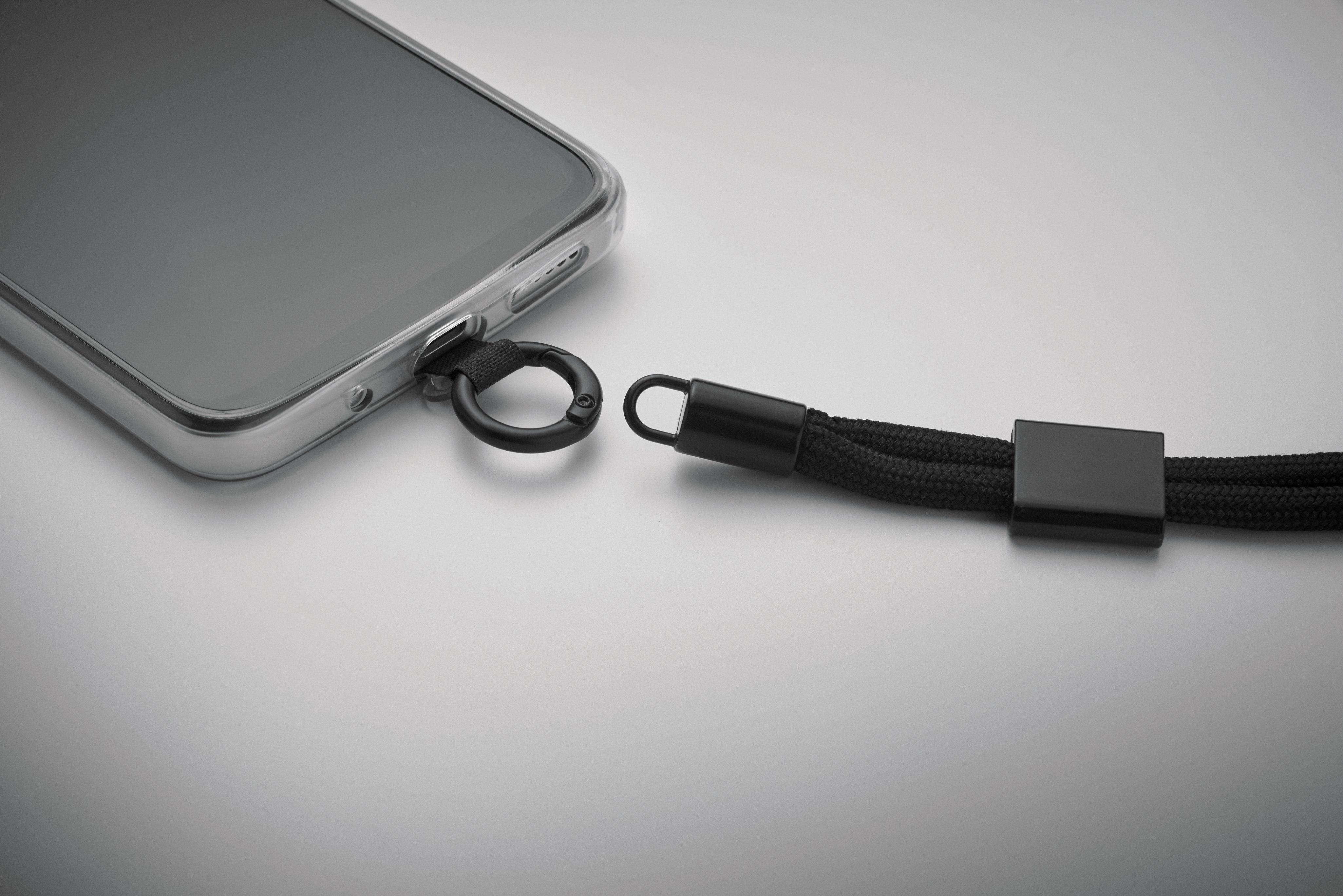Smycz krótka do telefonu RPET NONETTE WRIST