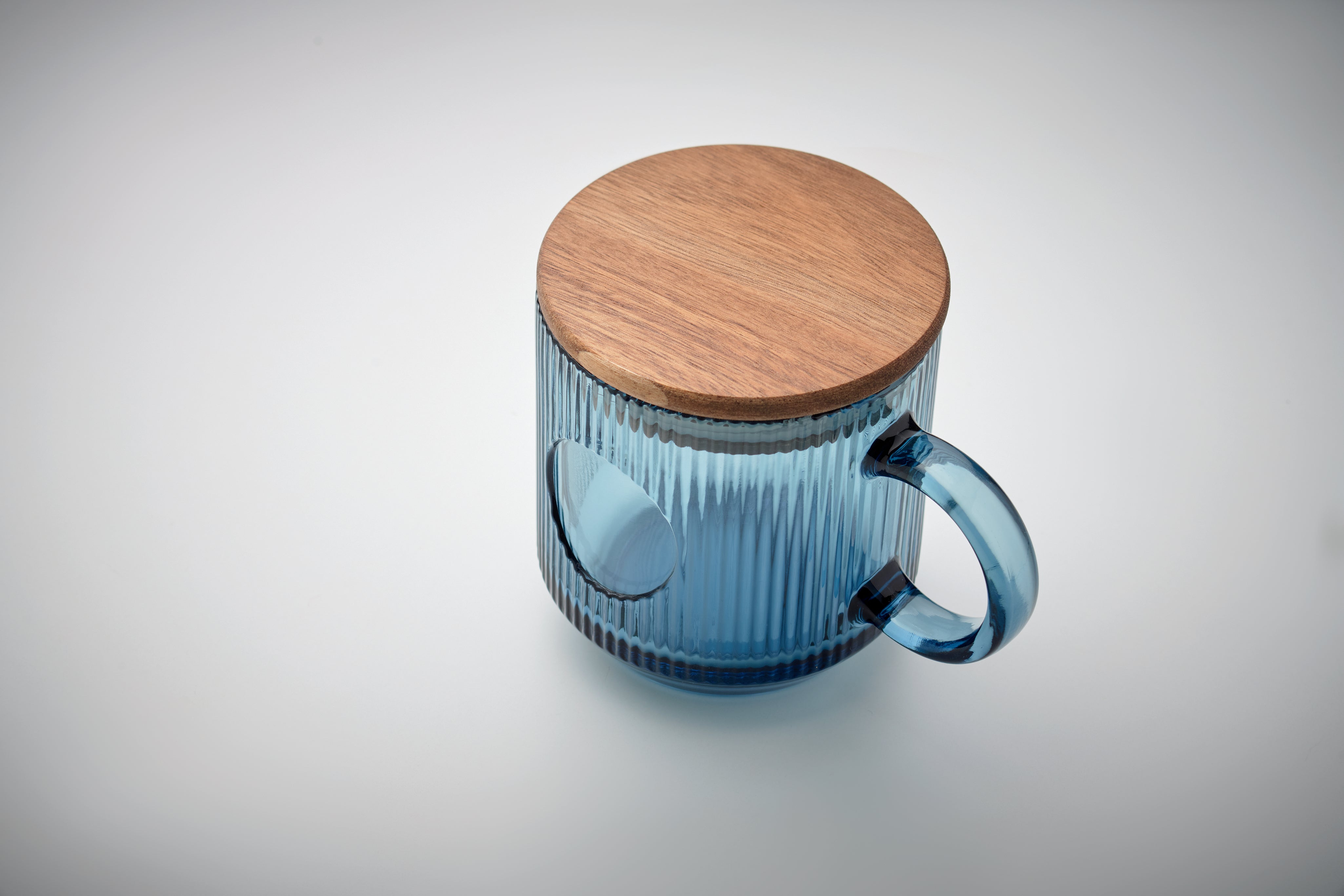 Kubek szklany prążkowany 300ml VITRIO MUG