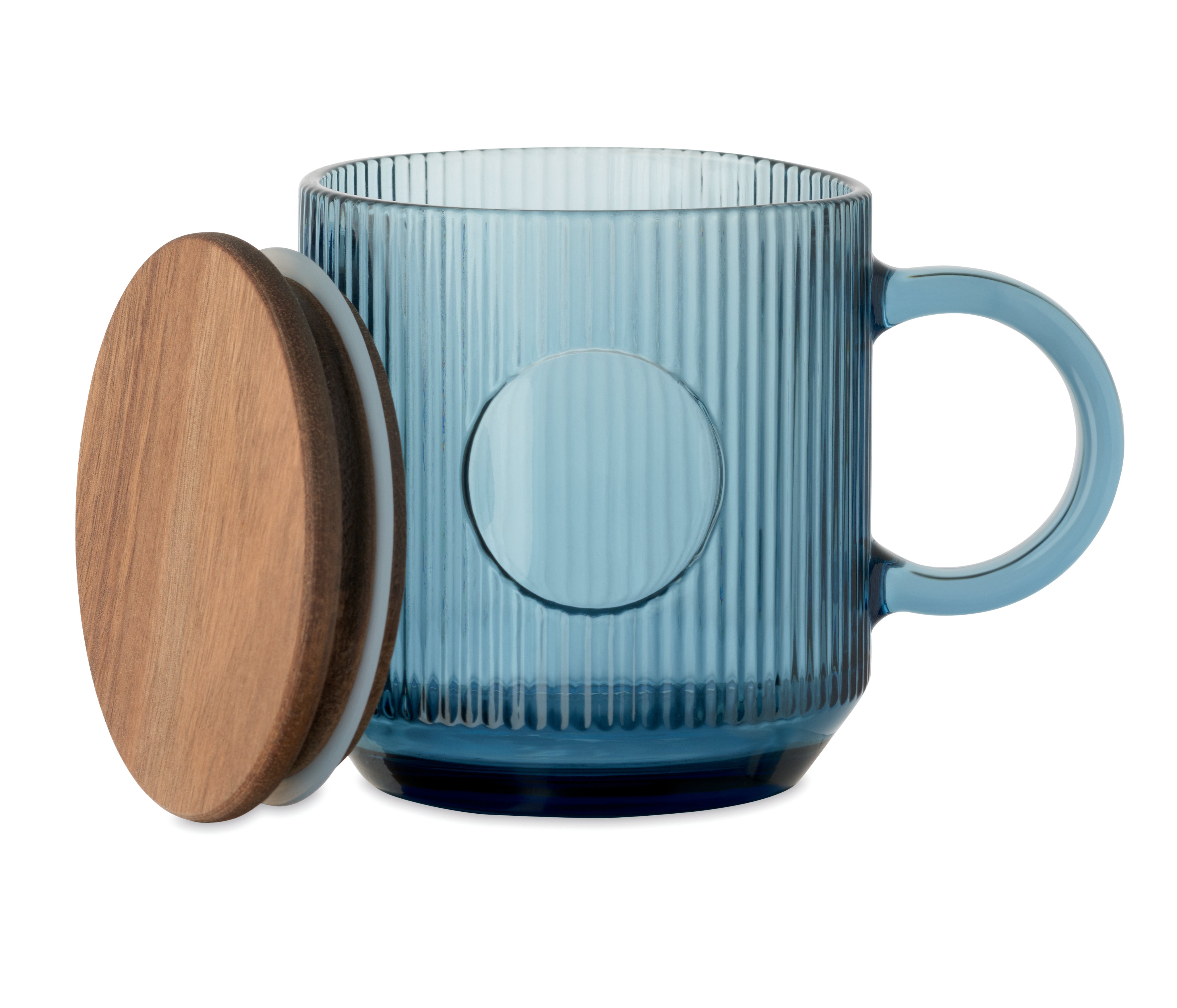 Kubek szklany prążkowany 300ml VITRIO MUG