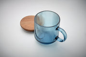 Kubek szklany prążkowany 300ml VITRIO MUG