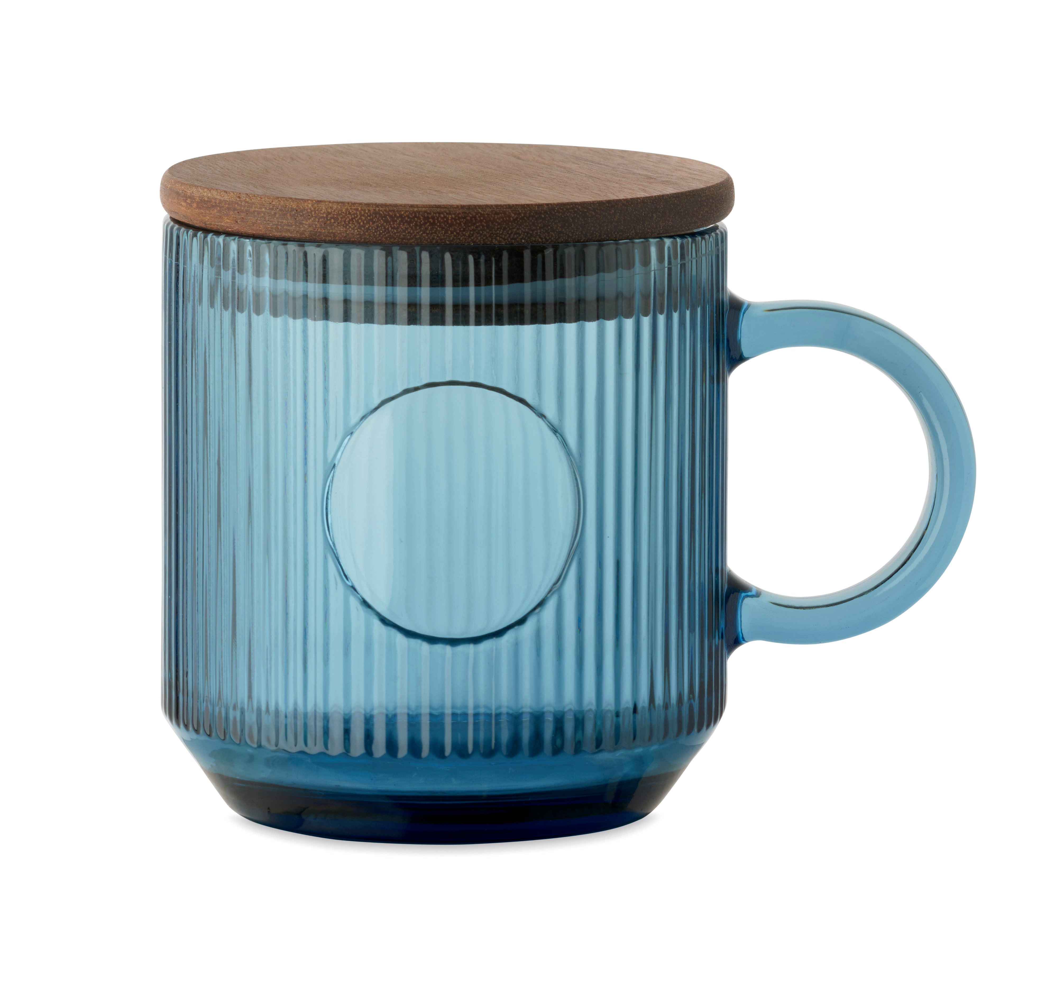 Kubek szklany prążkowany 300ml VITRIO MUG