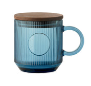 Kubek szklany prążkowany 300ml VITRIO MUG