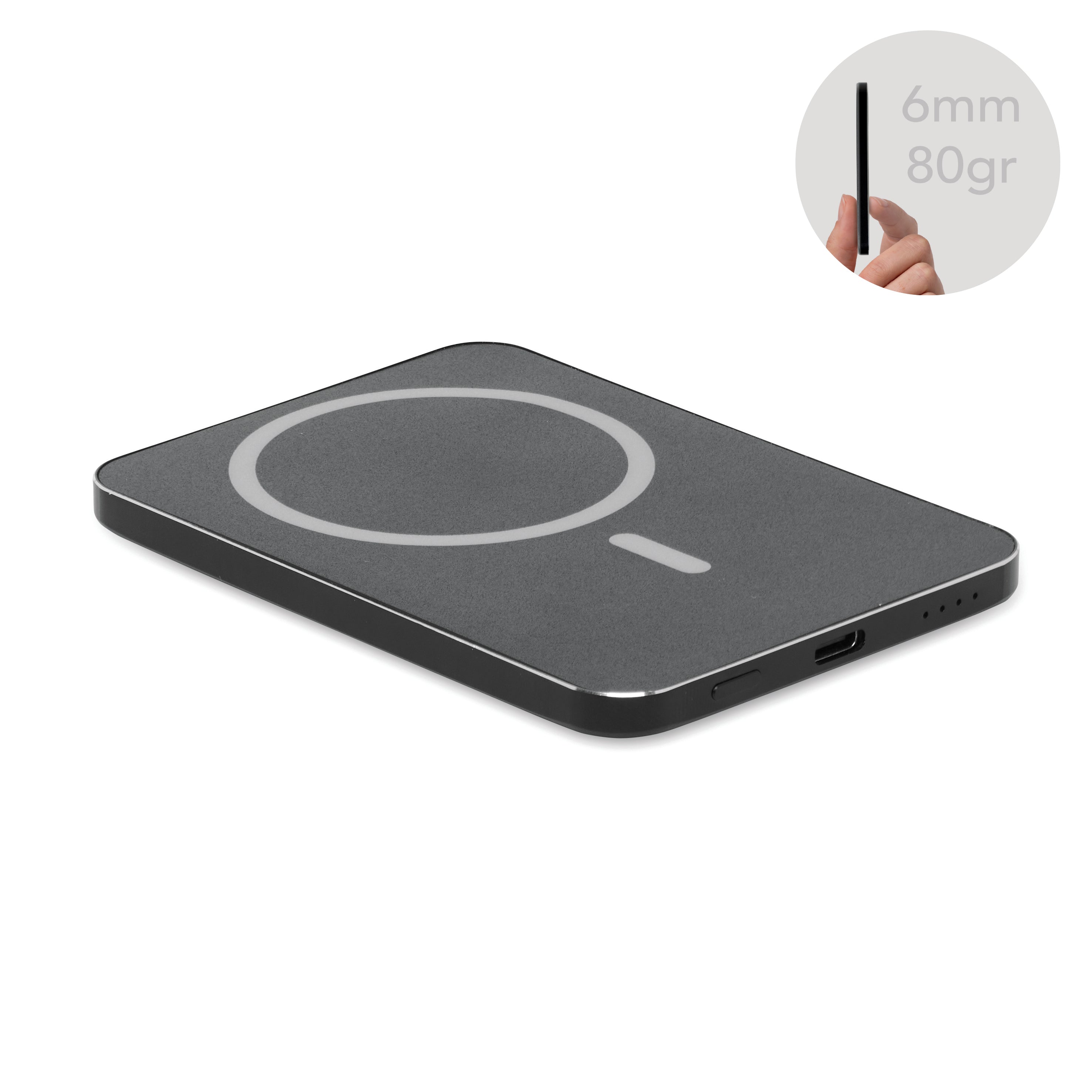 Smukły magnetyczny powerbank 20W SLIMVOLT