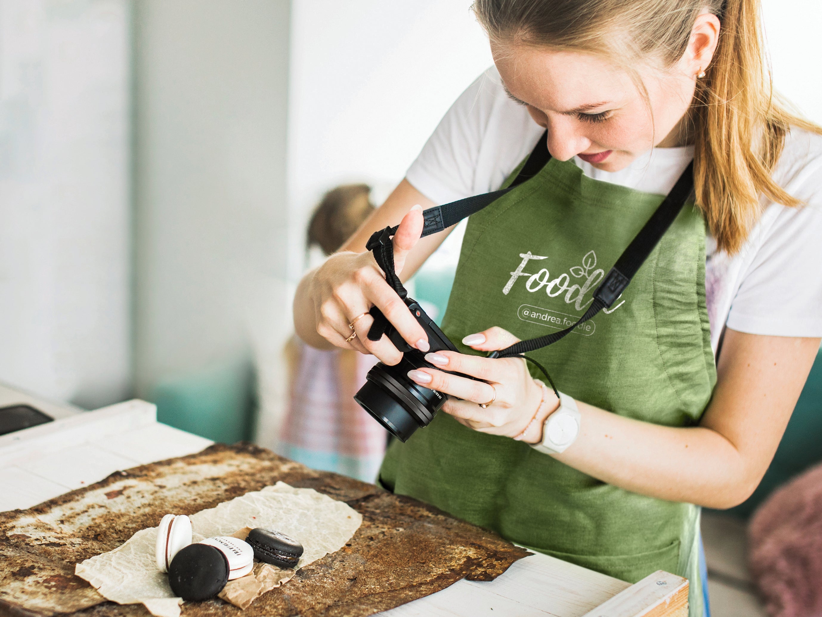Fartuch regulowany z konopi NAIMA APRON