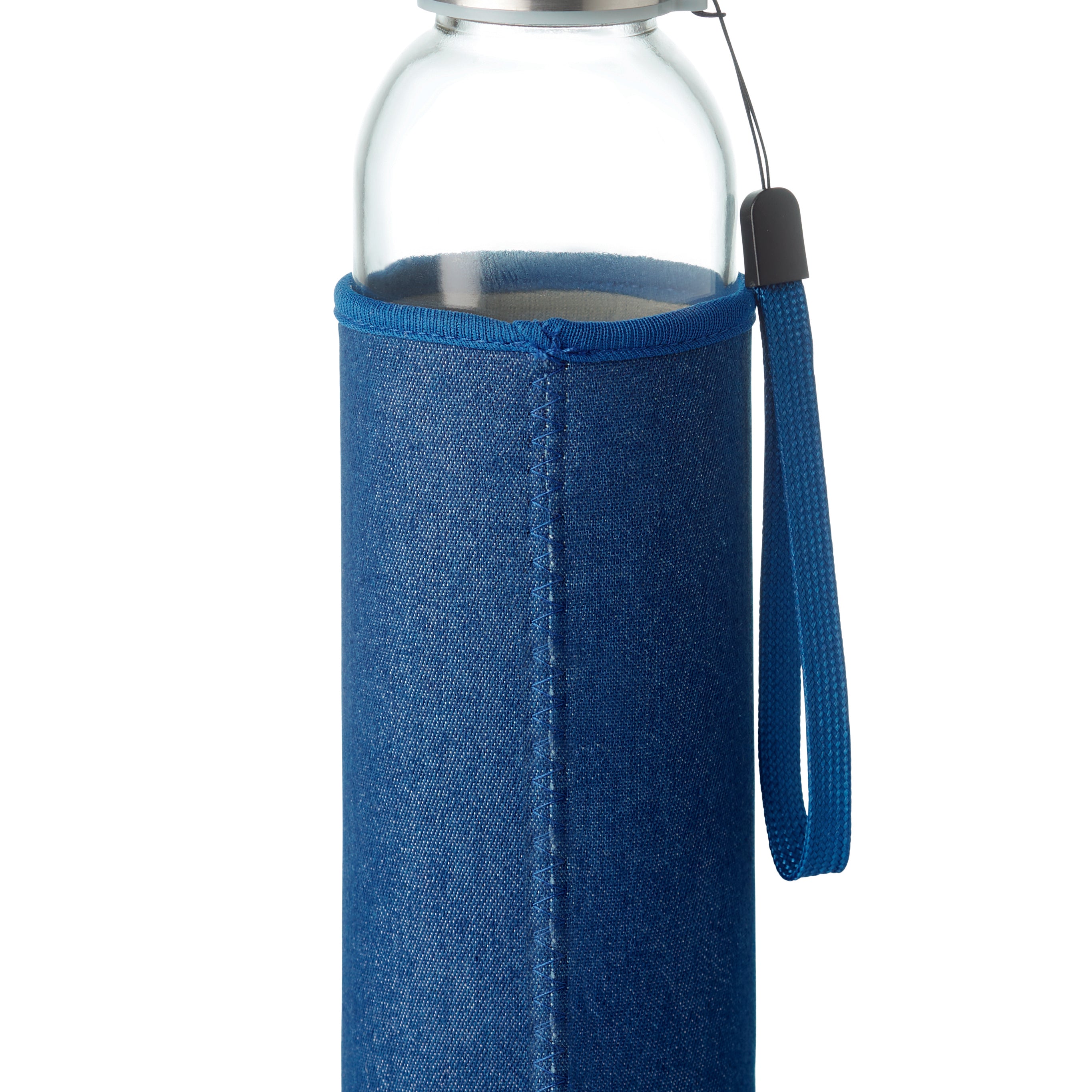 Szklana butelka w etui 500 ml UTAH DENIM