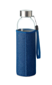 Szklana butelka w etui 500 ml UTAH DENIM