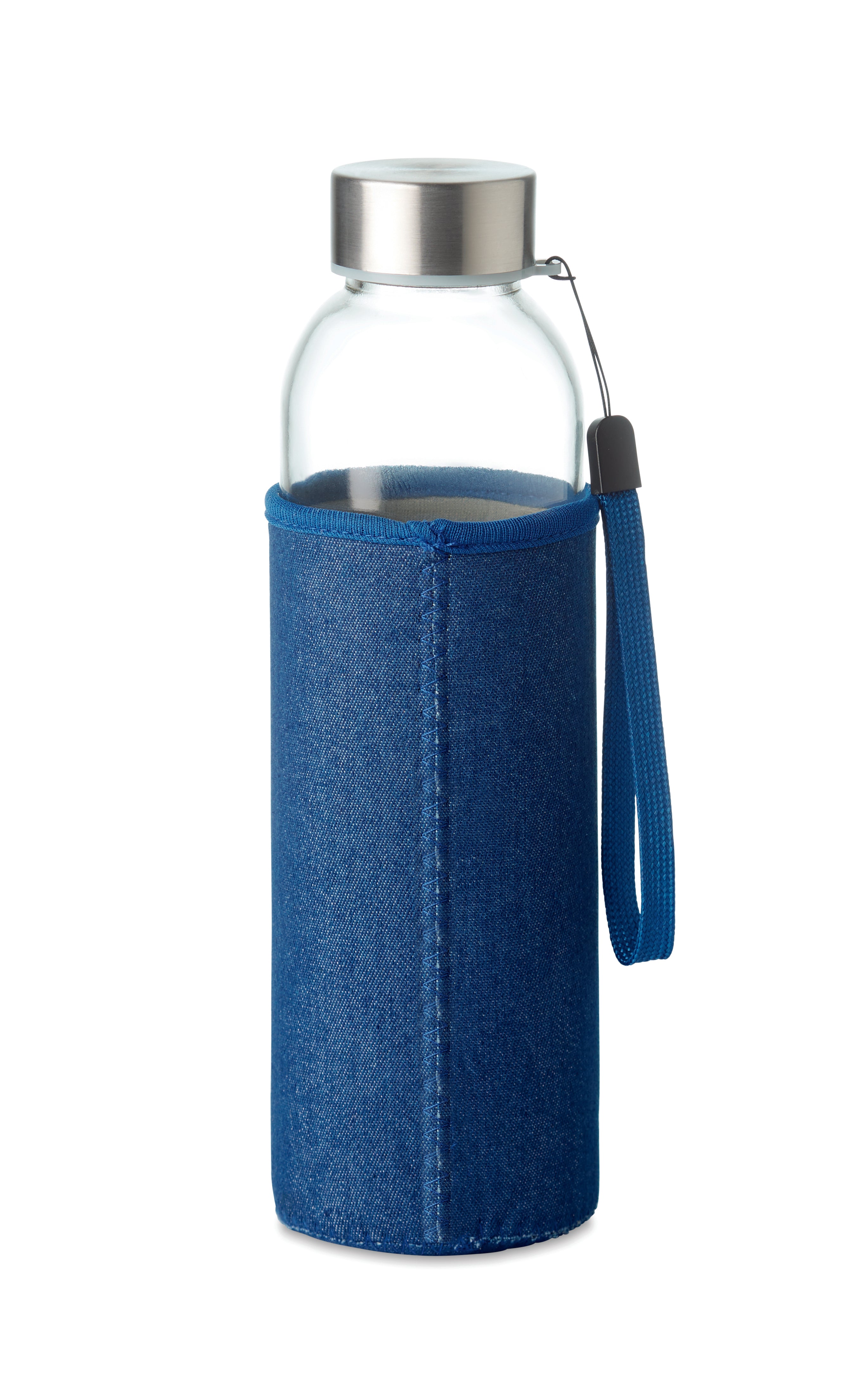 Szklana butelka w etui 500 ml UTAH DENIM