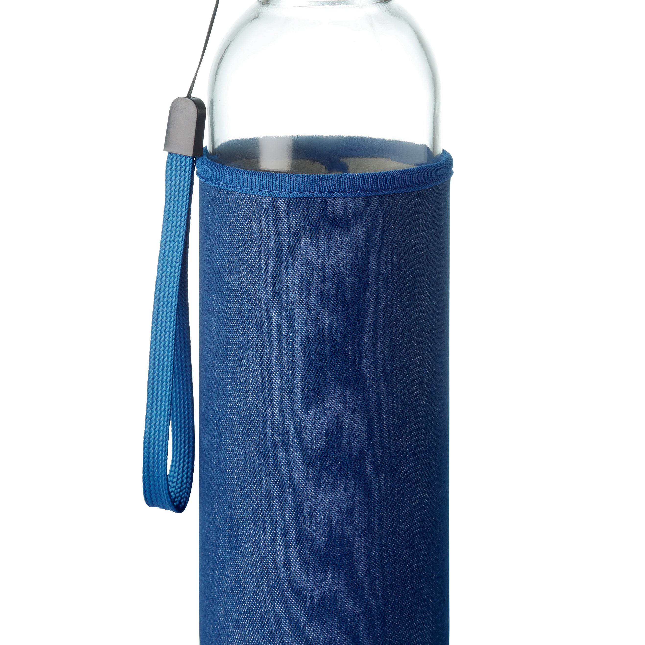 Szklana butelka w etui 500 ml UTAH DENIM