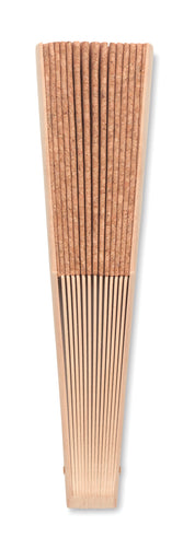 Drewniany wachlarz z korkiem FANNY CORK