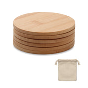 Zestaw 6 bambusowych podstawek BAYIN SET