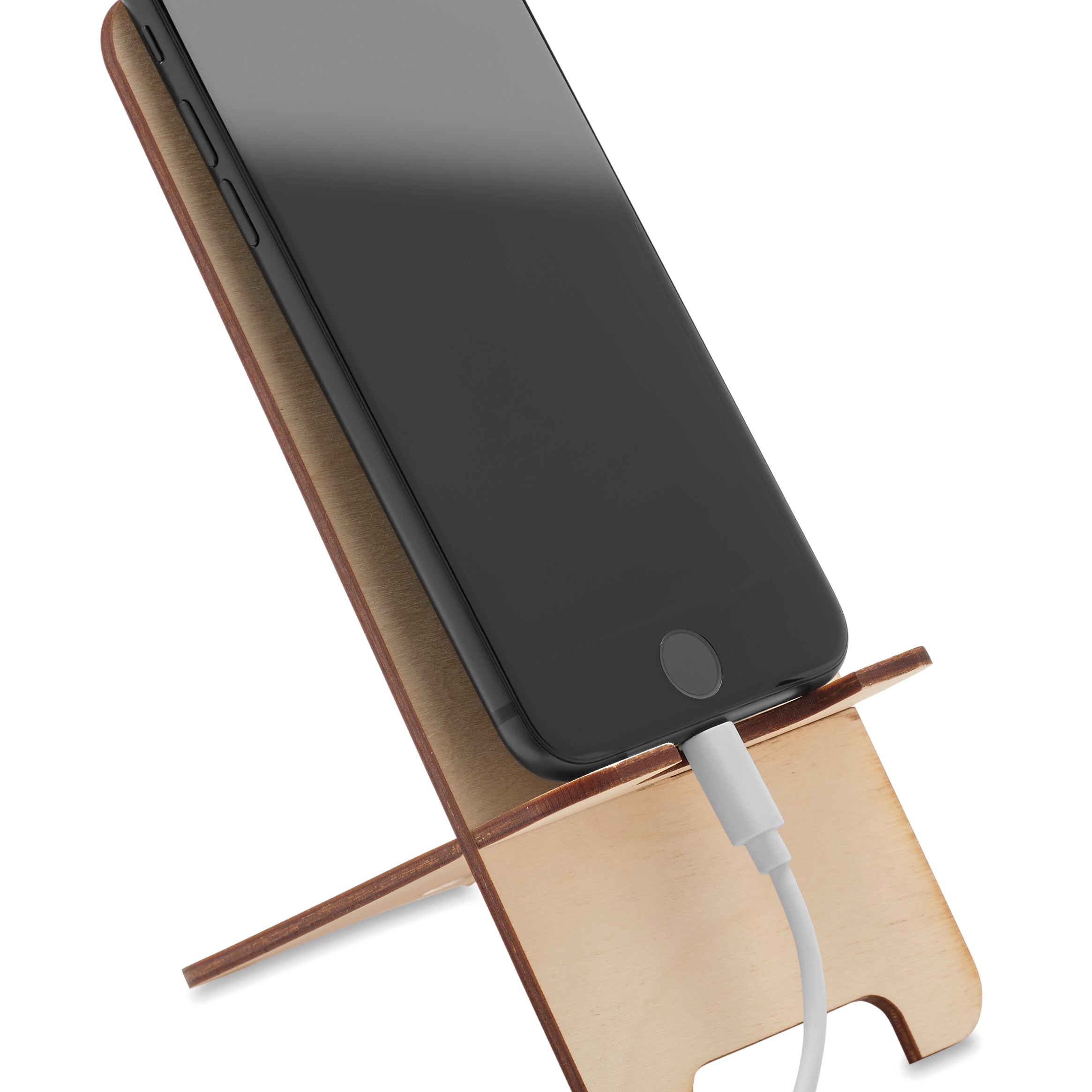 Sosnowy stojak na telefon GROUW STAND