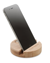 Stojak na telefon brzozowy GROW ROUND STAND