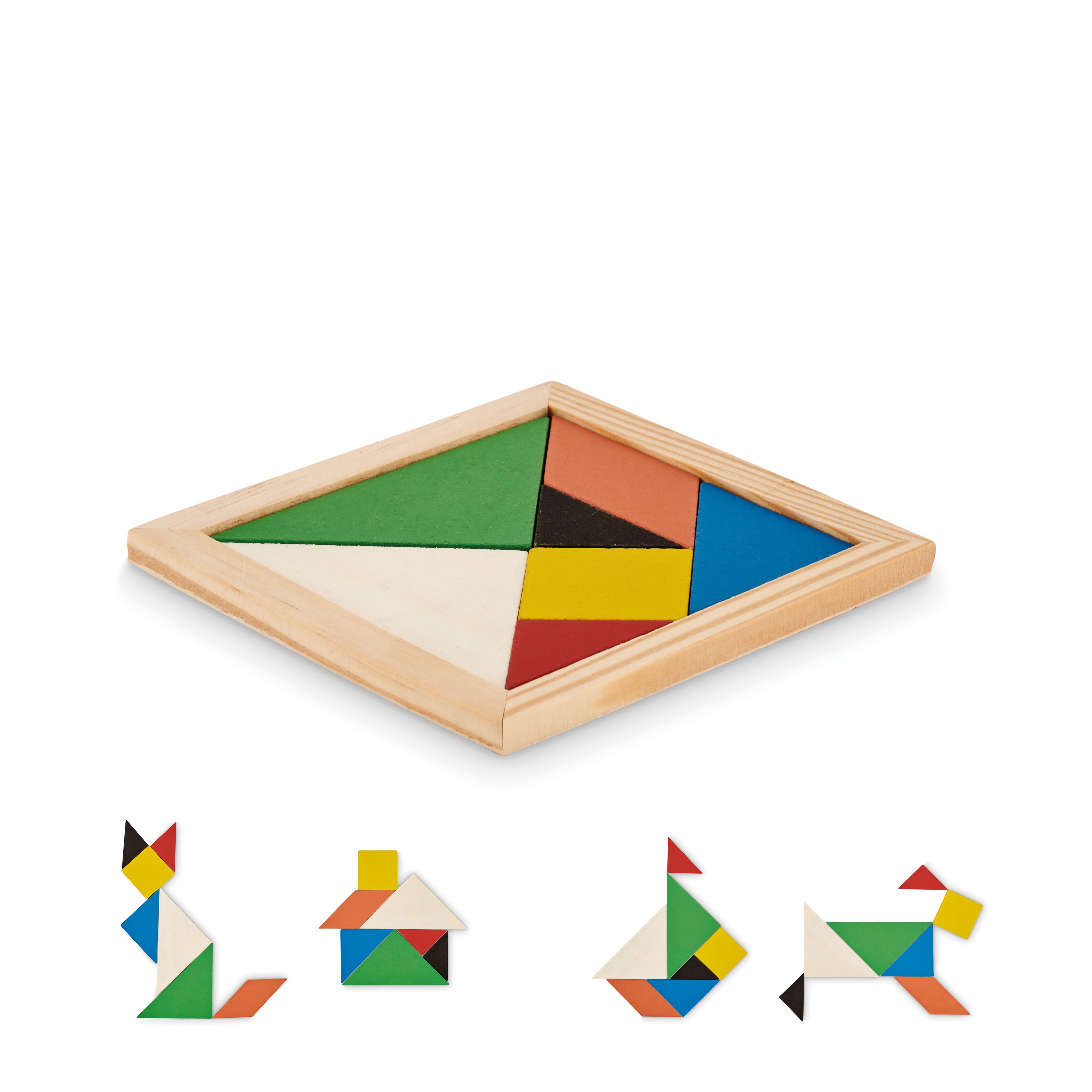 Drewniane puzzle Tangram TANGRAM